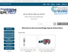 Tablet Screenshot of coveredbridgesportsonline.com